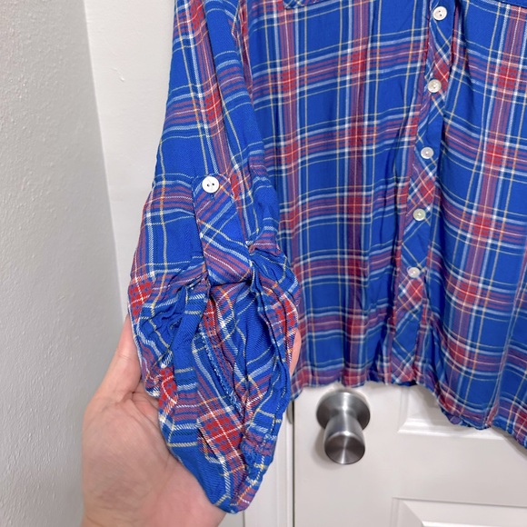 Worn one time only soft tunic fit women’s flannel - Picture 3 of 9